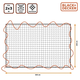 Black & Decker Trailernät 2x3m